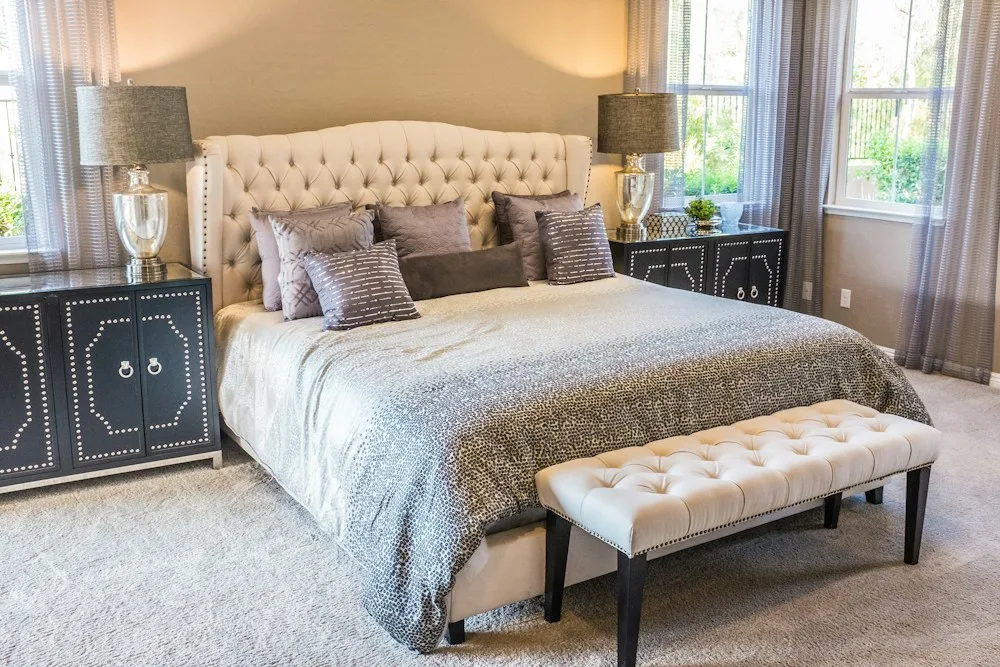 A welcoming bedroom with fresh bedding